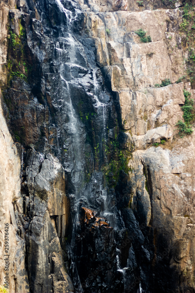 waterfall in the mountains