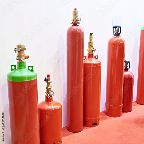 Foto Cylinders modules for gas extinguishing