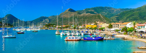 Greece travel - picturesque Nidri bay in Lefkada. Ionian islands photo