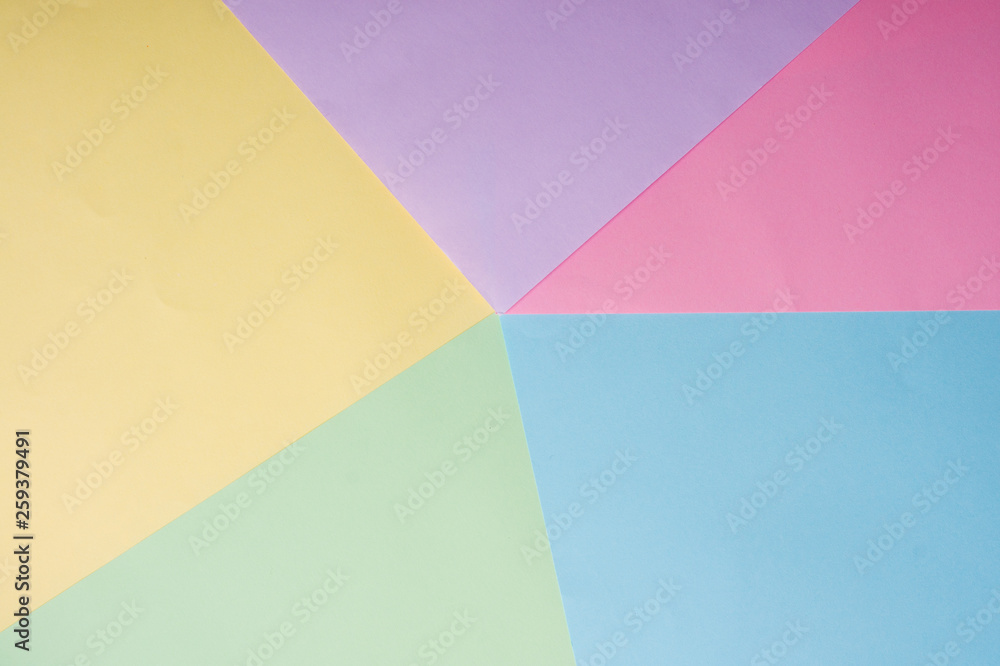 background of blue, yellow, pink, lilac sheets of paper background of blue, yellow, pink, lilac sheets of paper