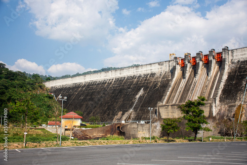 Khun Dan Prakan Chon Dam was formerly named Khlong Tha Dan reservoir at Ban Tha-Dan in Hin Tang subdistrict, Muang district in Nakhon Nayok, Thailand