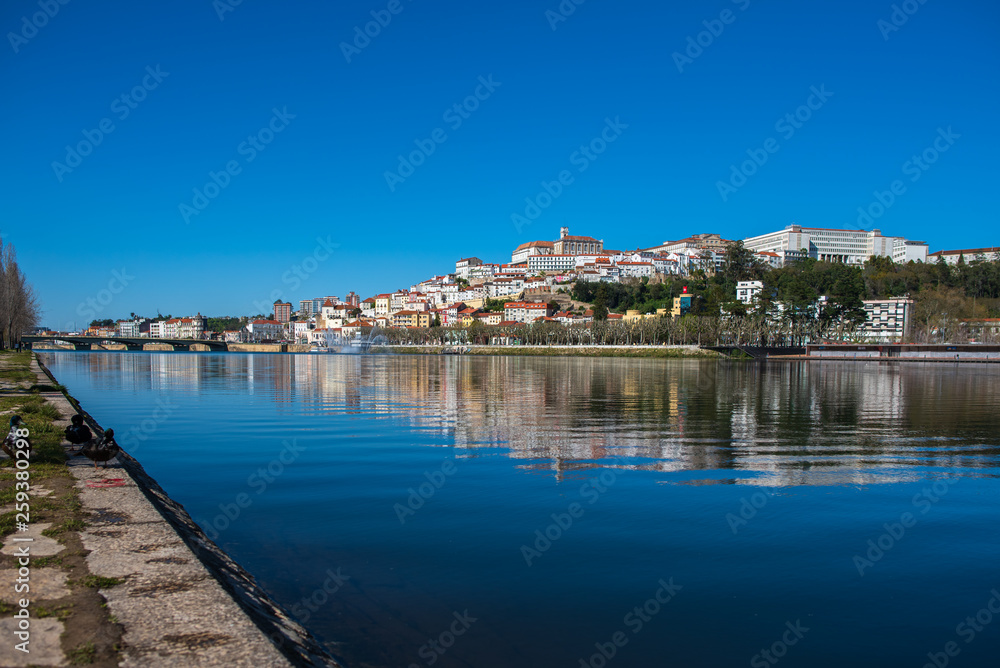 View of Coimbra city in Portugal