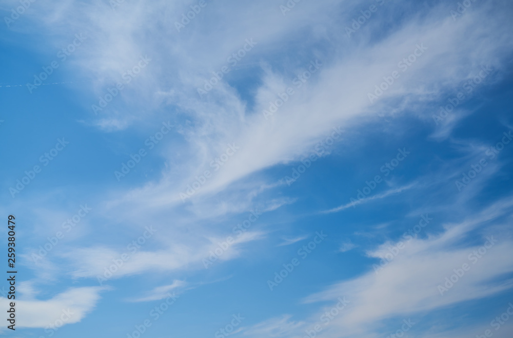 Blue sky and white clouds