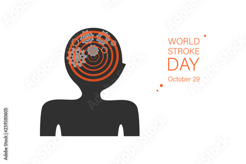 International world stroke day banner template