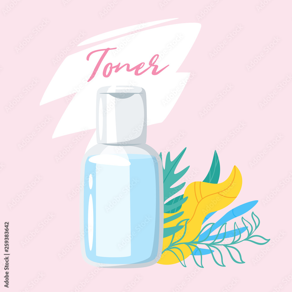 cosmetic care product in bottle cosmetic care product in bottle