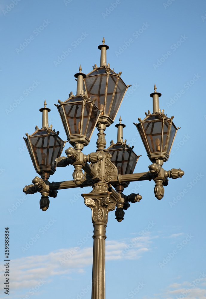 Old lantern in Tallinn. Estonia