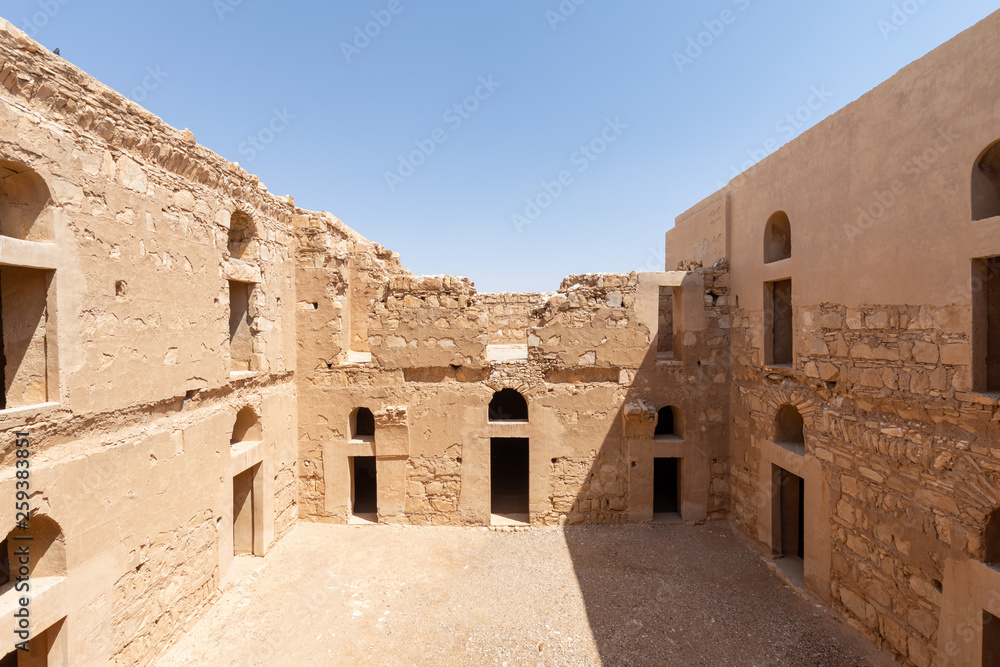 Inside the Castle Qasr Al-Kharanah in Jordan