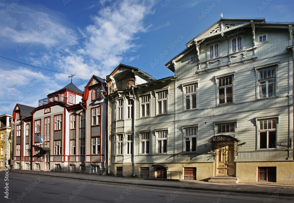 Weizenbergi street in Tallinn. Estonia