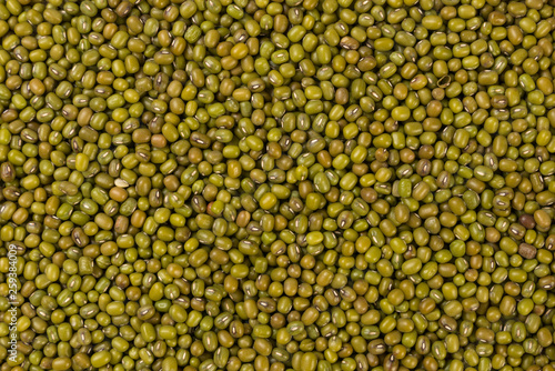 Mung or Mungo bean texture background. nutrition. bio. natural food ingredient.