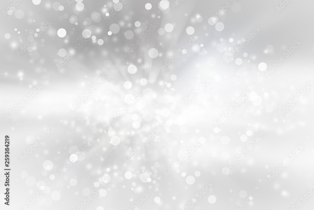 white blur abstract background. bokeh christmas blurred beautiful shiny Christmas lights