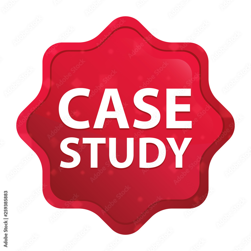 Case Study misty rose red starburst sticker button Case Study misty rose red starburst sticker button