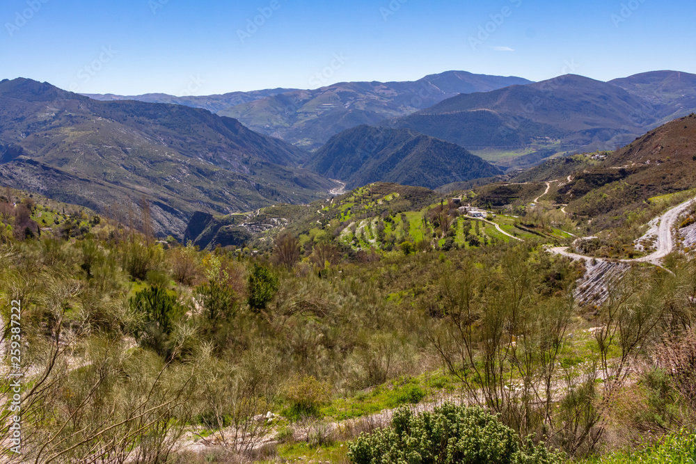 Overview of the mountains of La Alpujarra