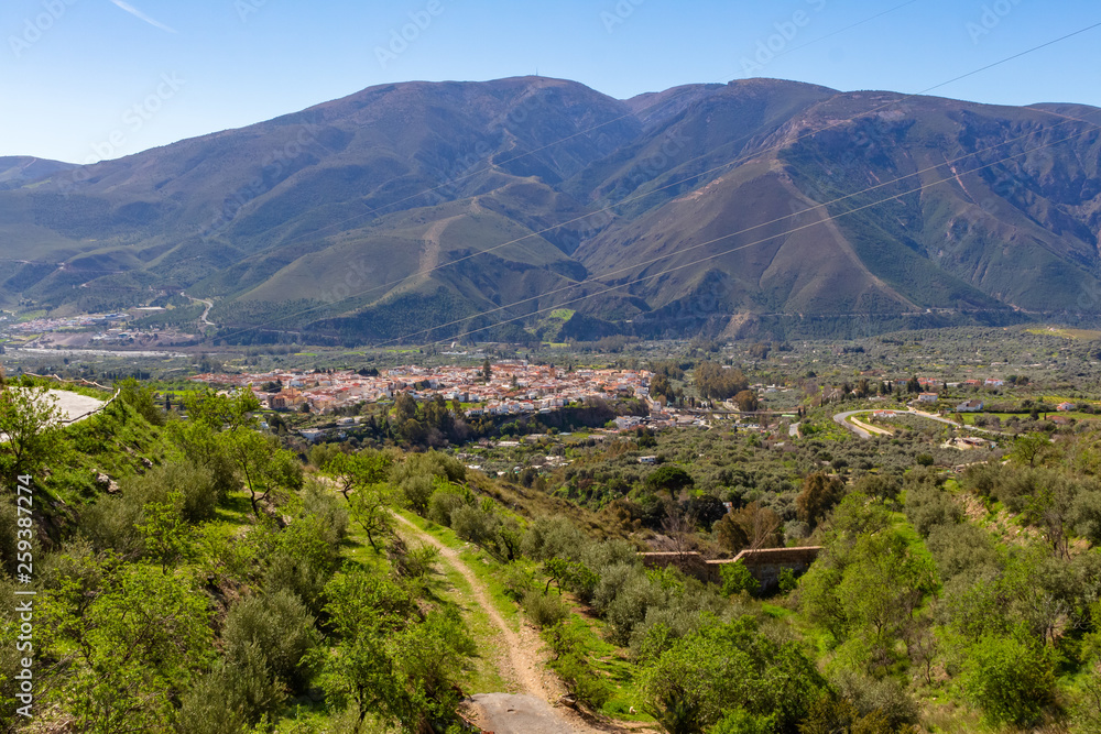 View of a village in the Alpujarra