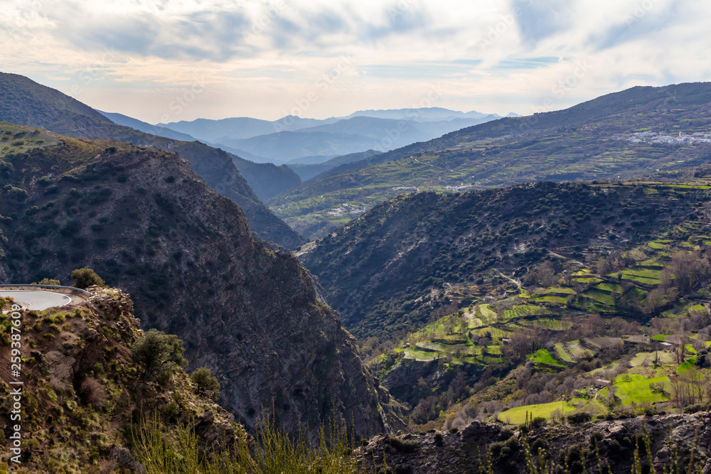 Gorges of the motañas of the Alpujarra