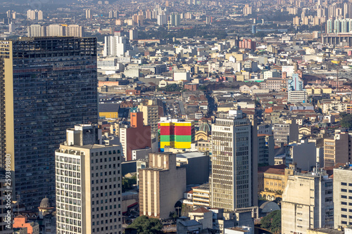 Sao Paulo, Brazil, May 03, 2013. View of Skyline downtown of Sao Paulo city