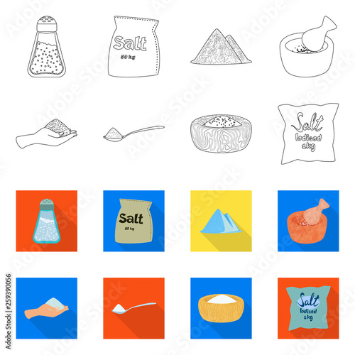 Isolated object of cooking and sea logo. Collection of cooking and baking   vector icon for stock.