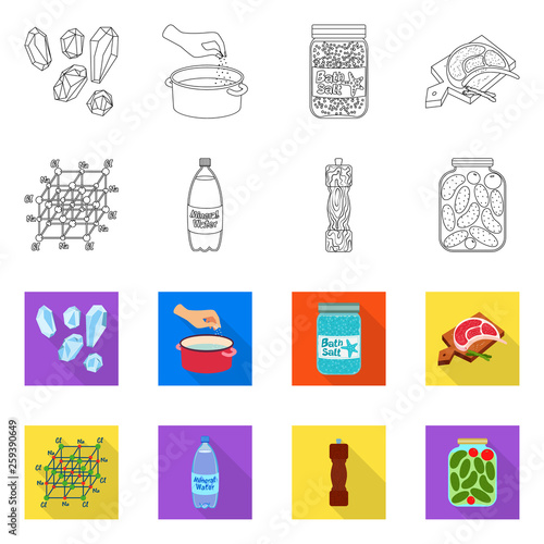 Vector illustration of cooking and sea icon. Collection of cooking and baking   stock vector illustration.