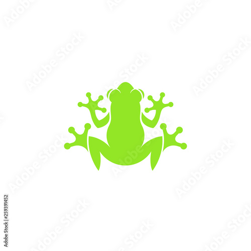 Red eyed tree frog. Isolated icon on white background