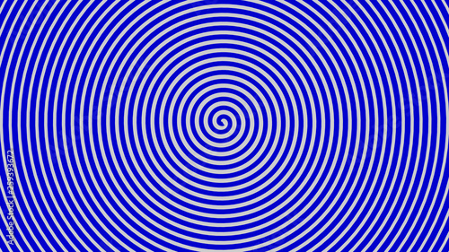 Espiral hipnótica azul.