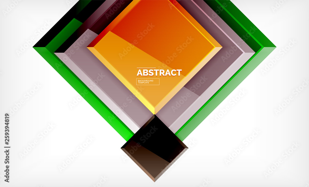 Square geometric background Square geometric background