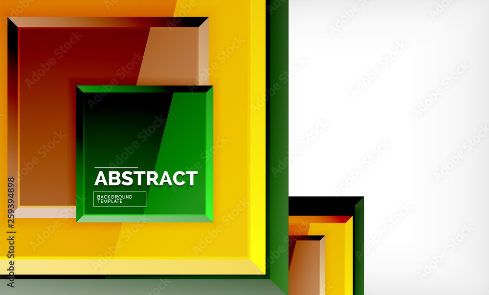 Square abstract background, glossy geometric design Square abstract background, glossy geometric design