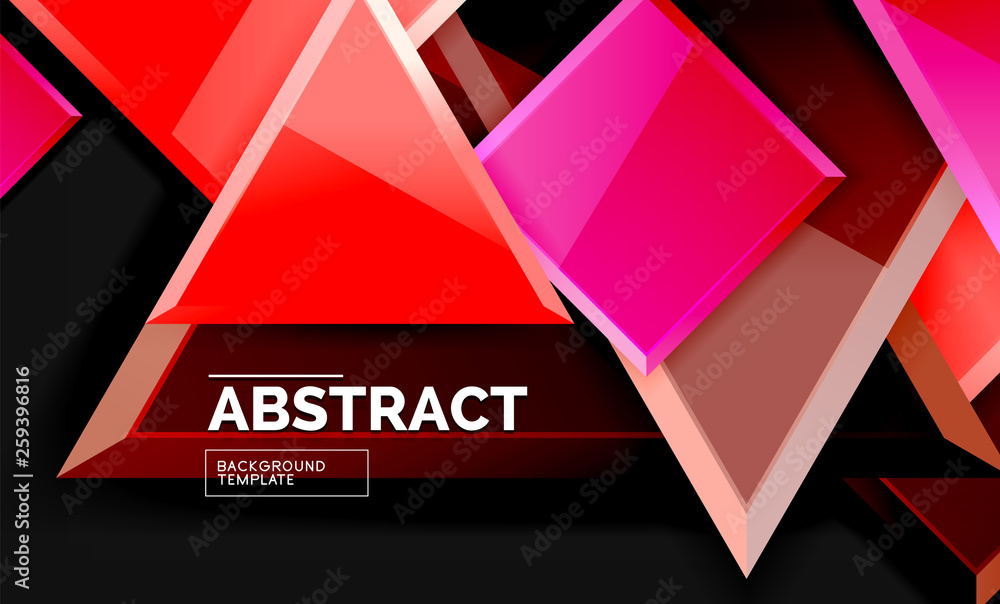 Glossy squares and triangles geometric backgrounds Glossy squares and triangles geometric backgrounds