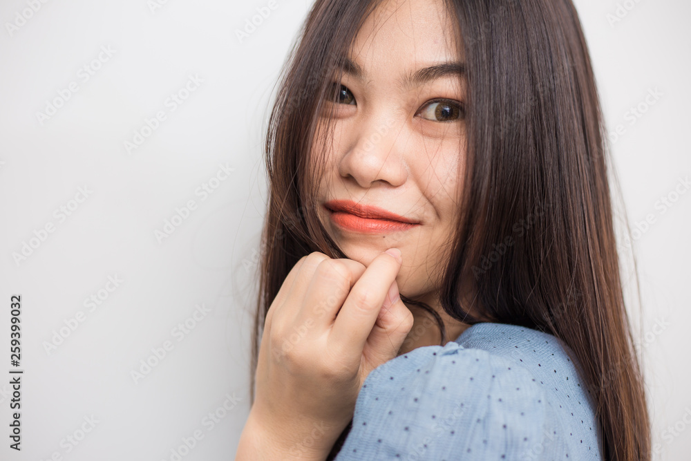 Portrait of beautiful asian long hair women posting Portrait of beautiful asian long hair women posting