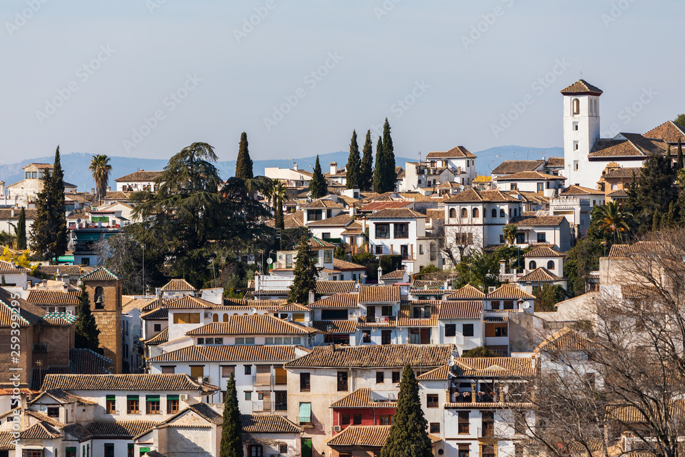 Albaycin Quarter in Granada, Spain