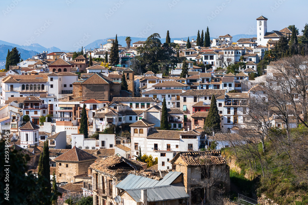 Albaycin Quarter in Granada, Spain