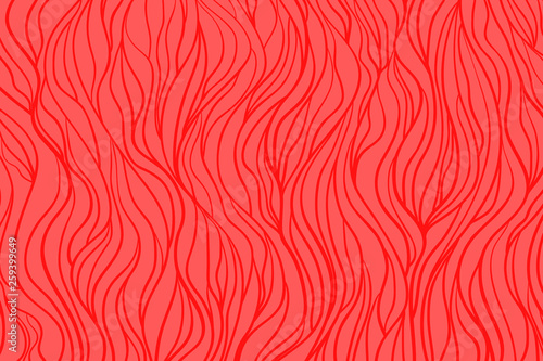 Monochrome wave pattern. Wavy background. Hand drawn abstract lines. Stripe texture. Doodle for design. Line art. Colorful wallpaper