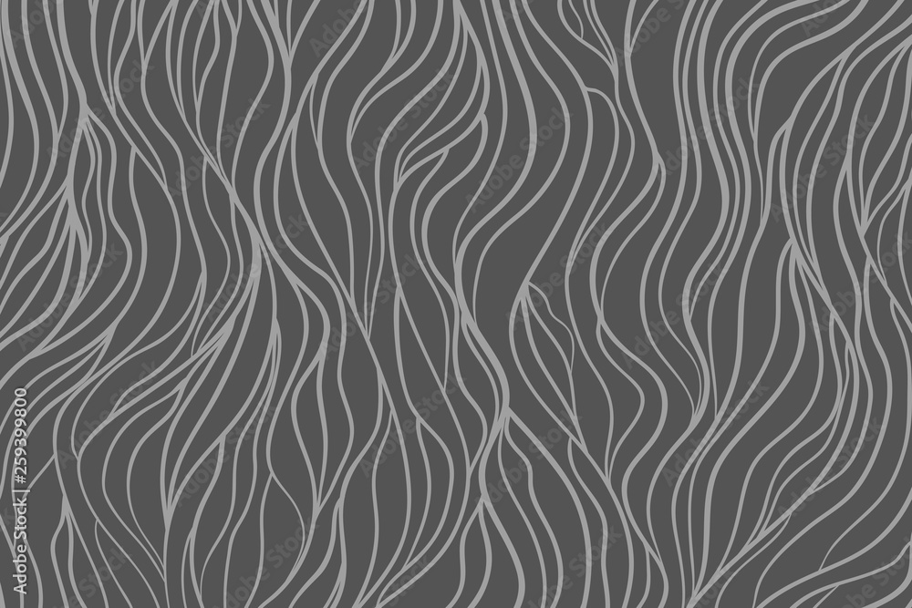 Wavy background. Hand drawn waves. Abstract wallpaper on surface. Stripe texture with many lines. Waved pattern. Line art. Black and white illustration Wavy background. Hand drawn waves. Abstract wallpaper on surface. Stripe texture with many lines. Waved pattern. Line art. Black and white illustration