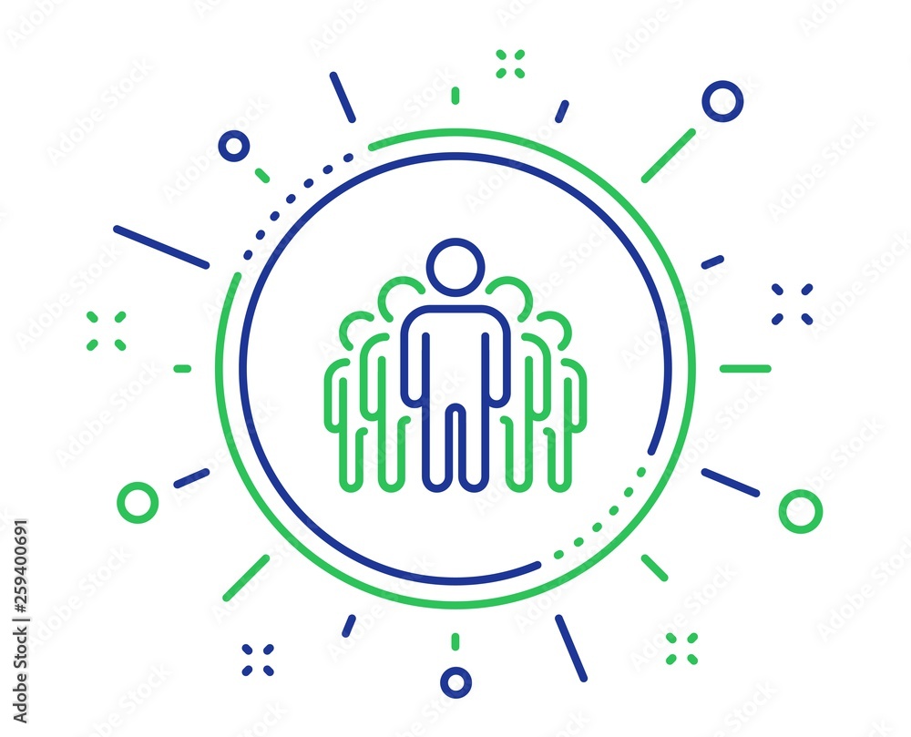 Group line icon. Business management sign. Teamwork symbol. Quality design elements. Technology group button. Editable stroke. Vector Group line icon. Business management sign. Teamwork symbol. Quality design elements. Technology group button. Editable stroke. Vector