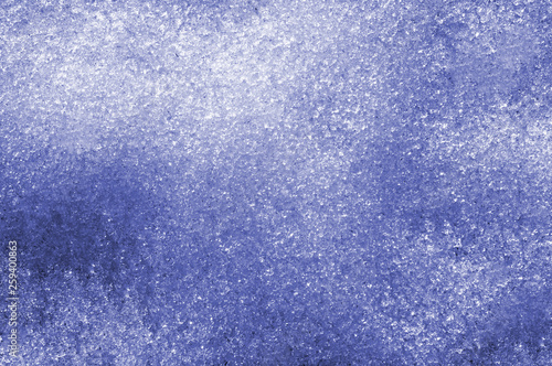 Abstract concept early spring blue snow