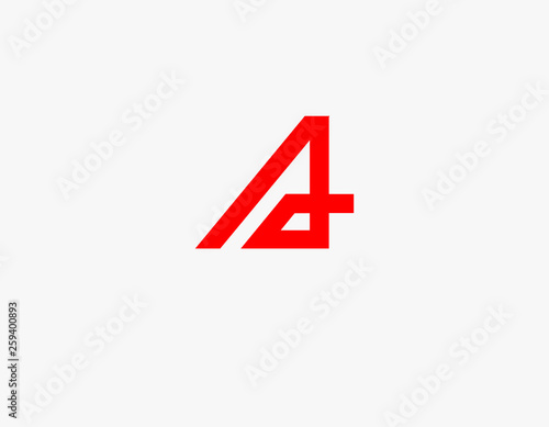 Free Download Geometric abstract red logo letters for company - GFXLoad