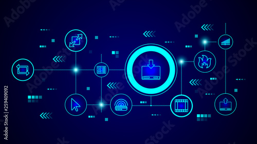 memory load character icon. From web set