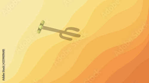 abstract digital background with desert and lonely cactus