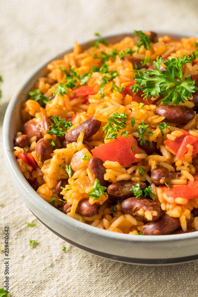 Homemade Cajun Read Beans and Rice