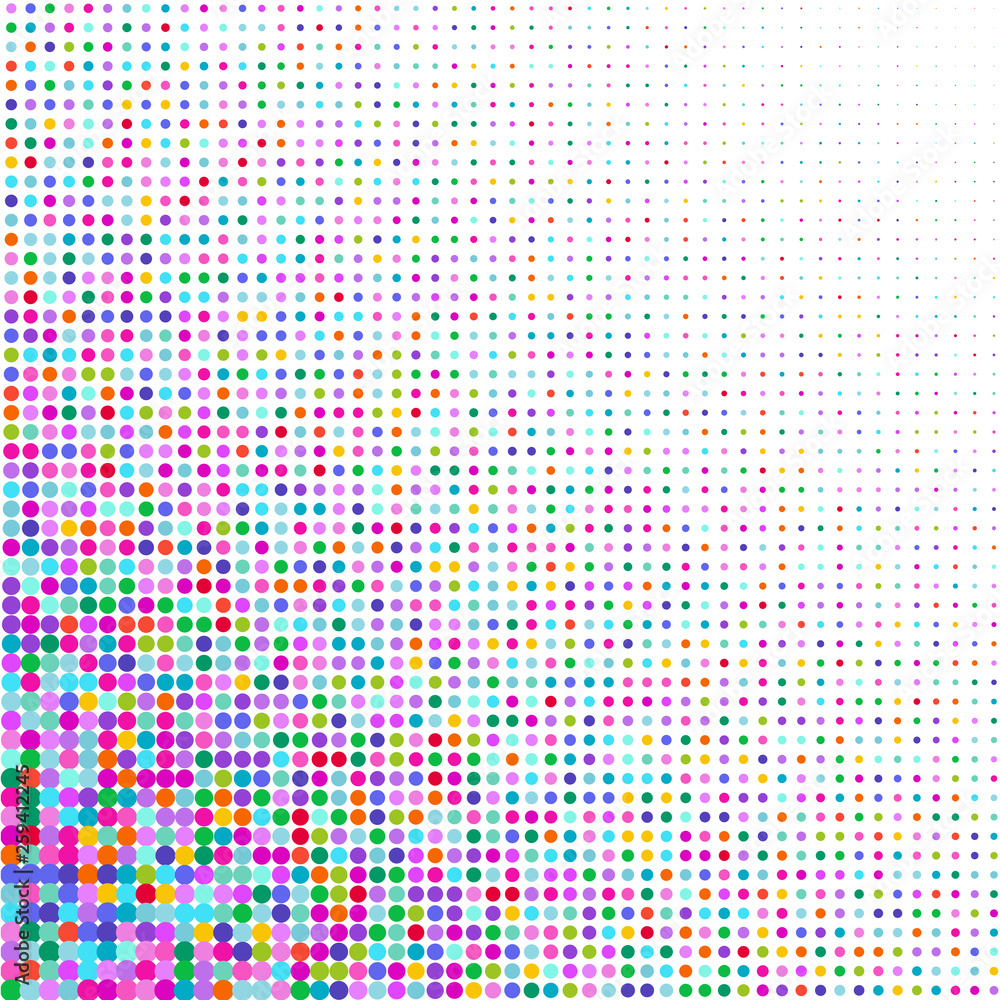 Multicolored dots on white background Multicolored dots on white background
