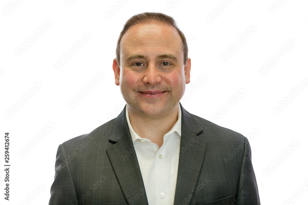 Portrait of happy, mature businessman in suit Portrait of happy, mature businessman in suit