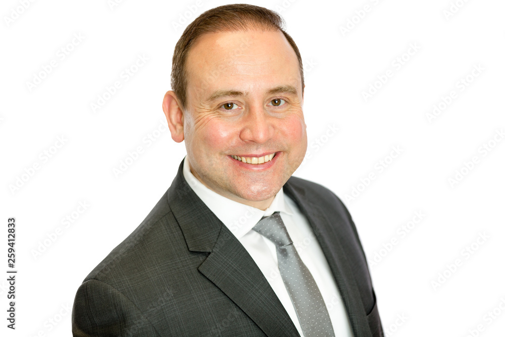 Smiling business man portrait with copy space Smiling business man portrait with copy space