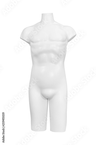 Gloss color mannequin isolated