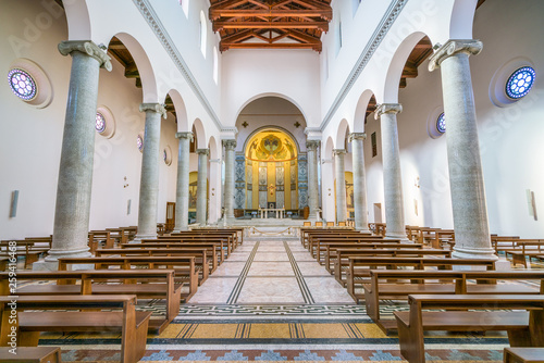 Church of Saint Anselmo on the Aventine Hill in Rome, Italy.