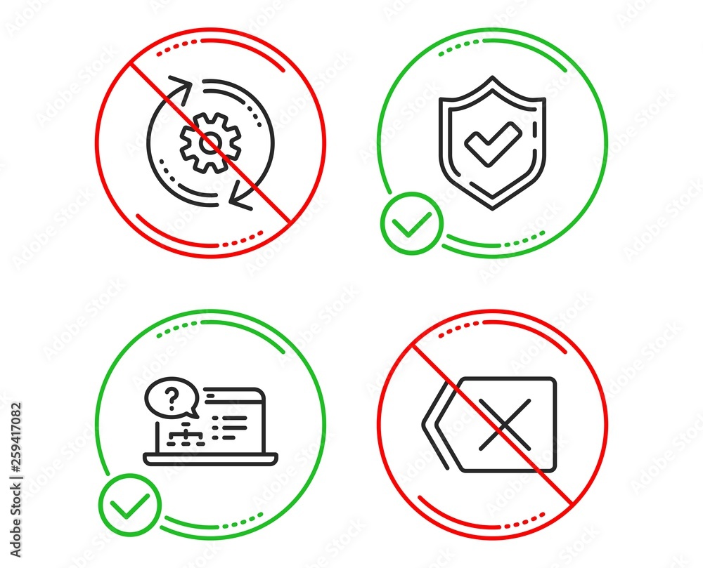 do-or-stop-online-help-cogwheel-and-confirmed-icons-simple-set