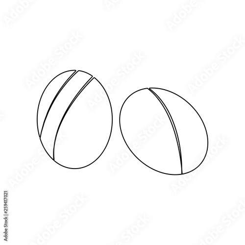 rape icon. Element of nuts for mobile concept and web apps icon. Outline, thin line icon for website design and development, app development