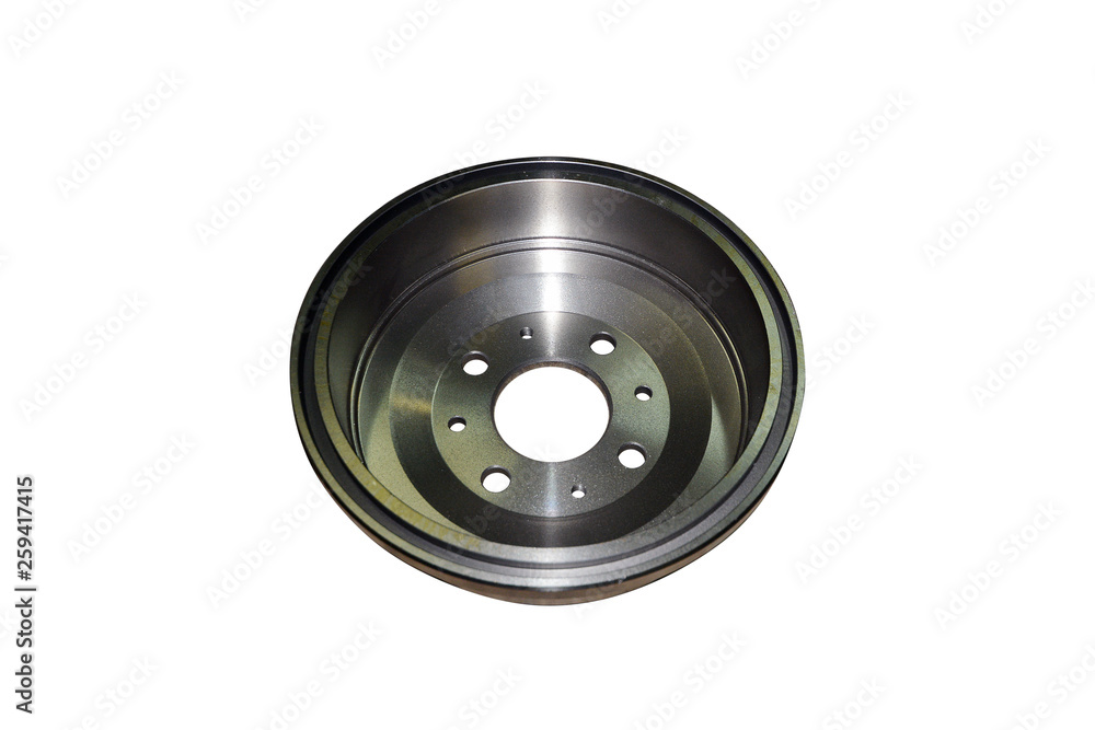 brake drum car isolated on white background brake drum car isolated on white background