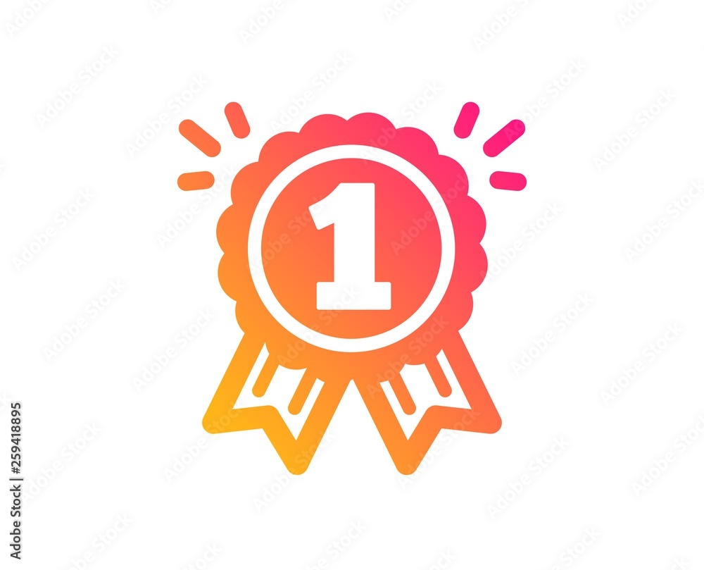 Reward Medal icon. Winner achievement or Award symbol. Glory or Honor sign. Classic flat style. Gradient reward icon. Vector Reward Medal icon. Winner achievement or Award symbol. Glory or Honor sign. Classic flat style. Gradient reward icon. Vector