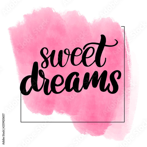 lettering sweet dreams