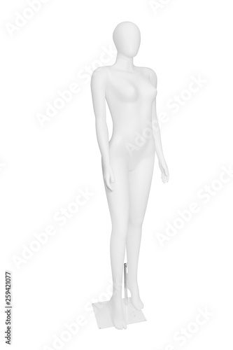 Gloss color mannequin isolated