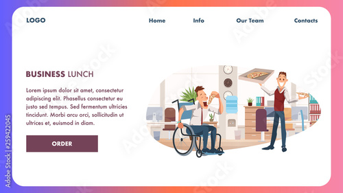 Colleague Have Lunch Break at Creative Office