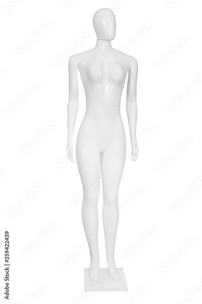 Gloss color mannequin isolated
